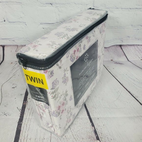 Nanette Lepore Floral 3 Piece Twin Sheet Set 100% Cotton - Picture 5 of 7